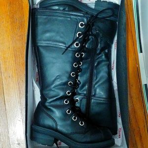 Knee High Lace Up Boots